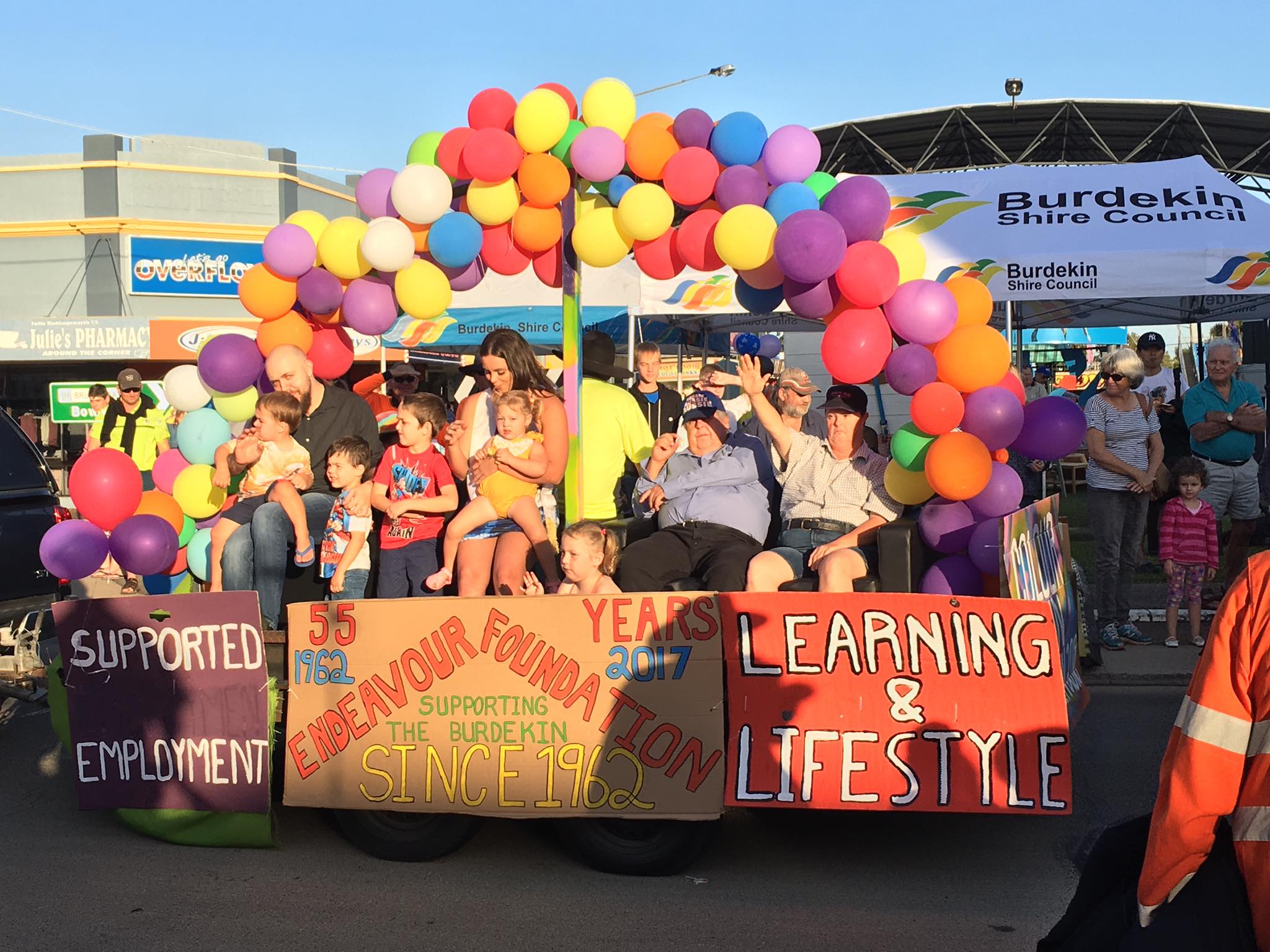 Float in a parade